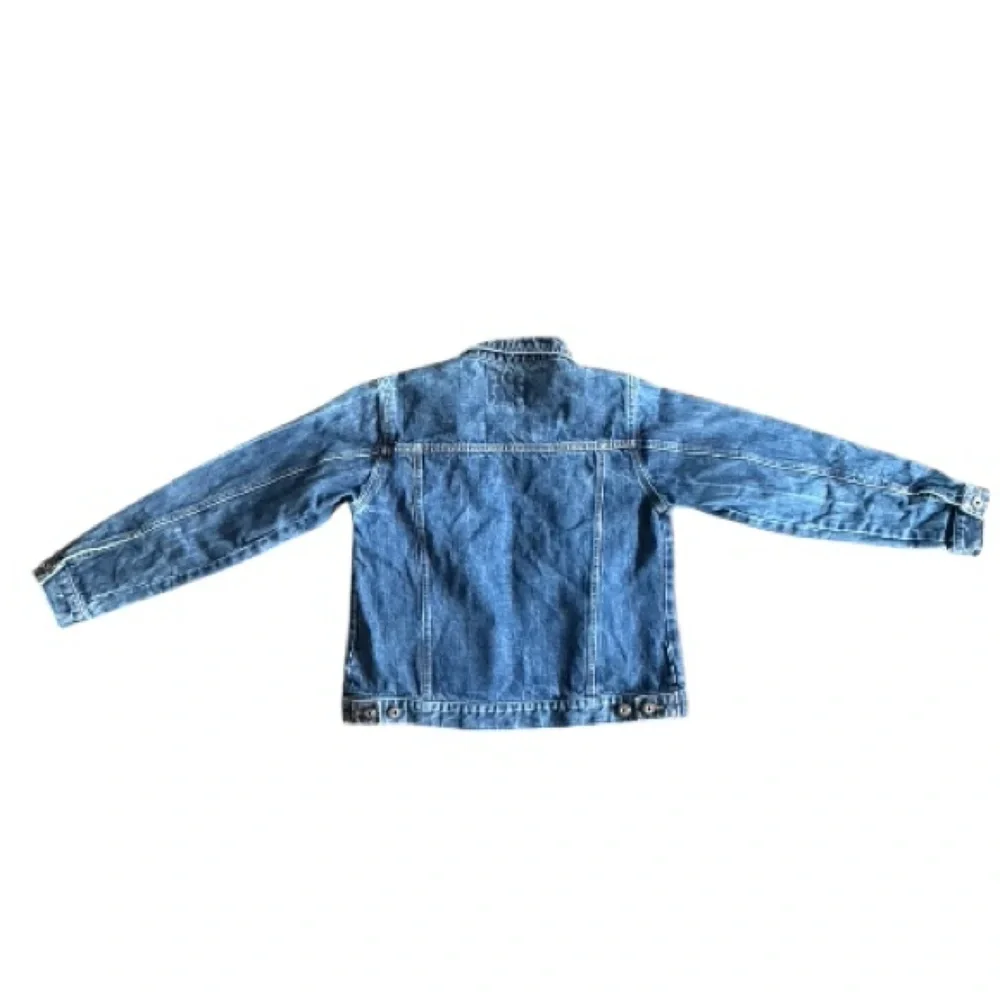 Old Navy Classic Blue Jean Jacket with pink jewels XL - Picture 2 of 7